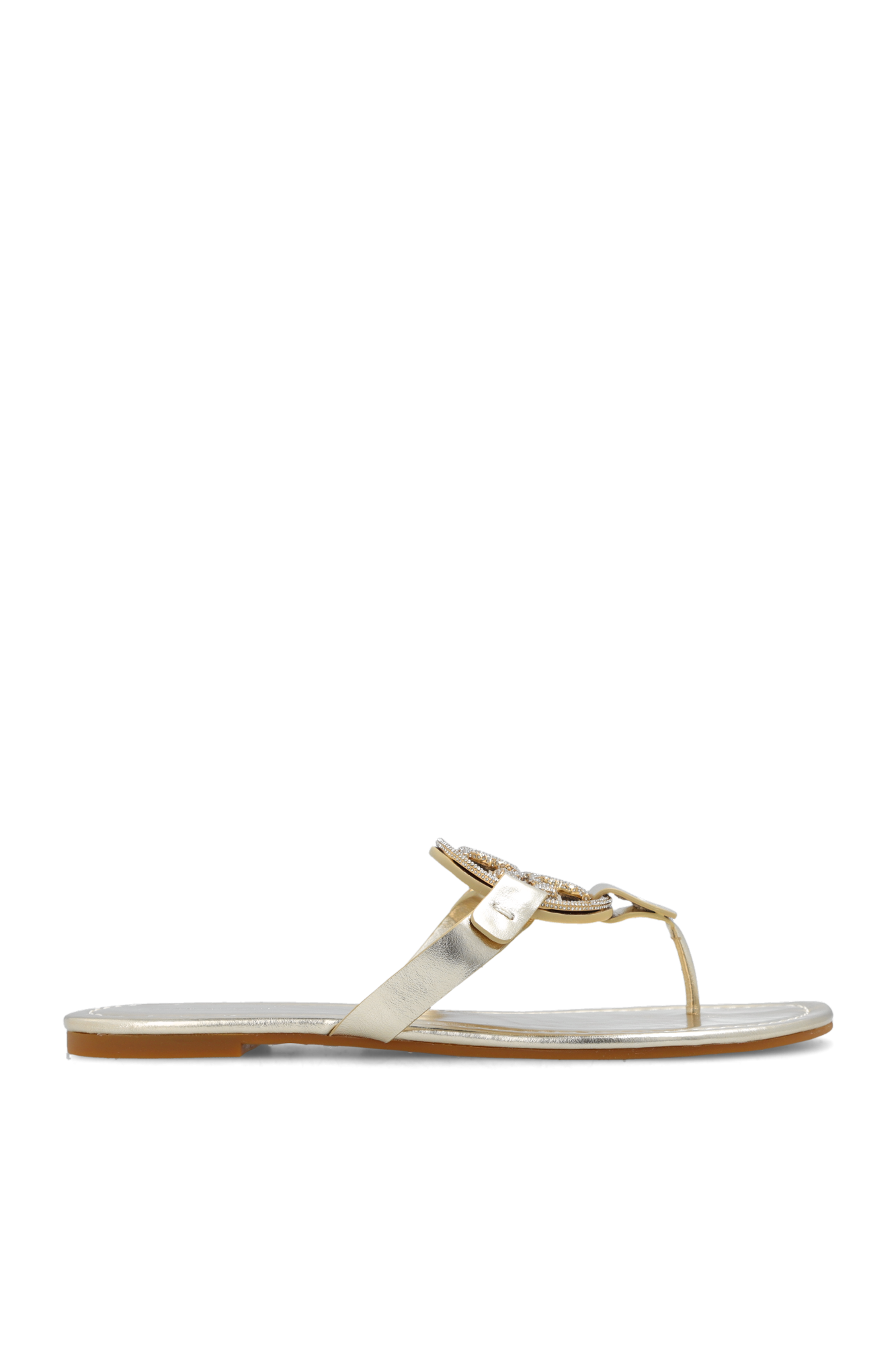 Tory burch best sale gold slides